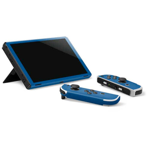 MLB Los Angeles Dodgers - Solid Distressed Nintendo Switch OLED (2021) Skin